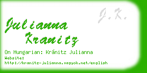 julianna kranitz business card
