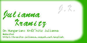 julianna kranitz business card